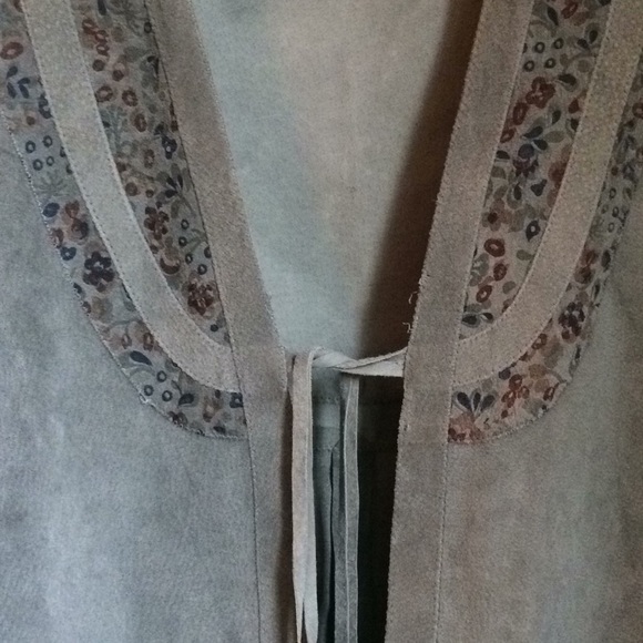 Vintage Bloomingdales Suede Boho Tunic - Picture 1 of 8